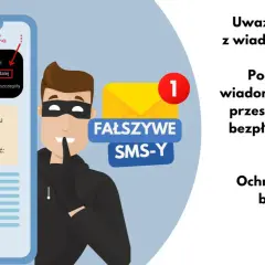 Uważaj na fałszywe SMS-y! Złodzieje próbują wyłudzić dane przez smishing. Podejrzane wiadomości przesyłaj na 8080.