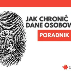Odcisk palca z kluczem symbolizuje, co to są dane osobowe i jak je chronić. Poradnik.