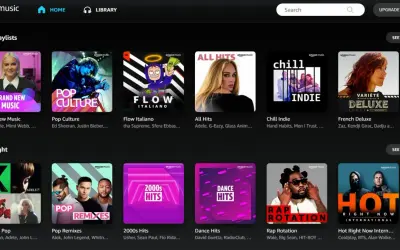 Odkryj najlepsze playlisty i nowości na Amazon Music Polska. Znajdziesz tu pop, rap, chill i wiele więcej.