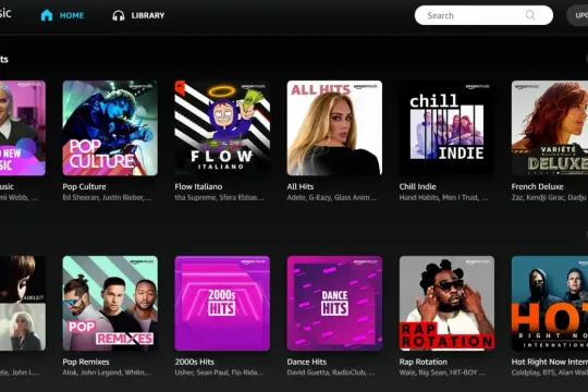 Odkryj najlepsze playlisty i nowości na Amazon Music Polska. Znajdziesz tu pop, rap, chill i wiele więcej.