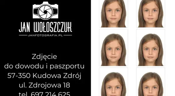Jan Wołoszczuk oferuje profesjonalne zdjęcie do dowodu i paszportu. Szybka obróbka zdjęć do dowodu online za darmo.