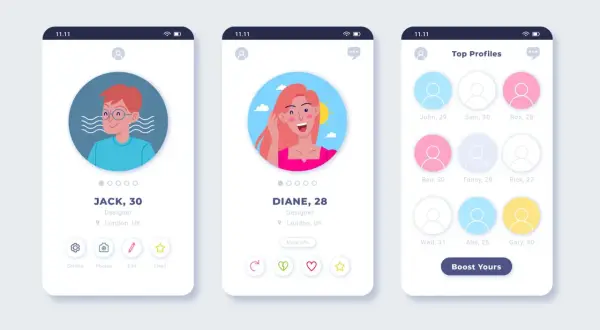 Aplikacja randkowa z profilami Jacka i Diane. Czy Tinder jest darmowy? Zobacz profile użytkowników i zacznij szukać!