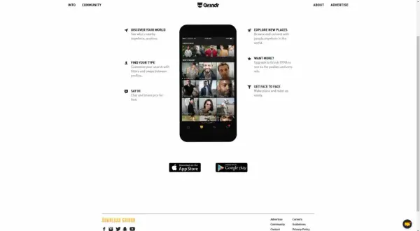 Grindr aplikacja: odkrywaj świat, poznawaj ludzi, czatuj i spotykaj się. Pobierz na App Store lub Google Play.