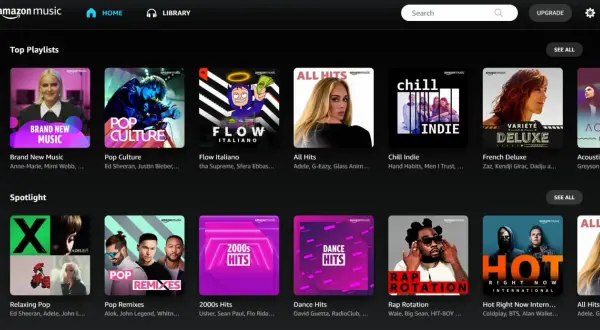 Odkryj najlepsze playlisty i nowości na Amazon Music Polska. Znajdziesz tu pop, rap, chill i wiele więcej.