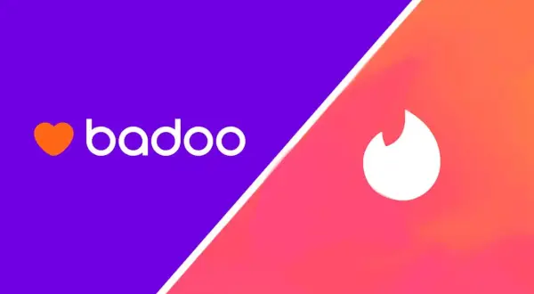 Logo Badoo i Tinder obok siebie. Którą aplikację wybierzesz do randkowania?
